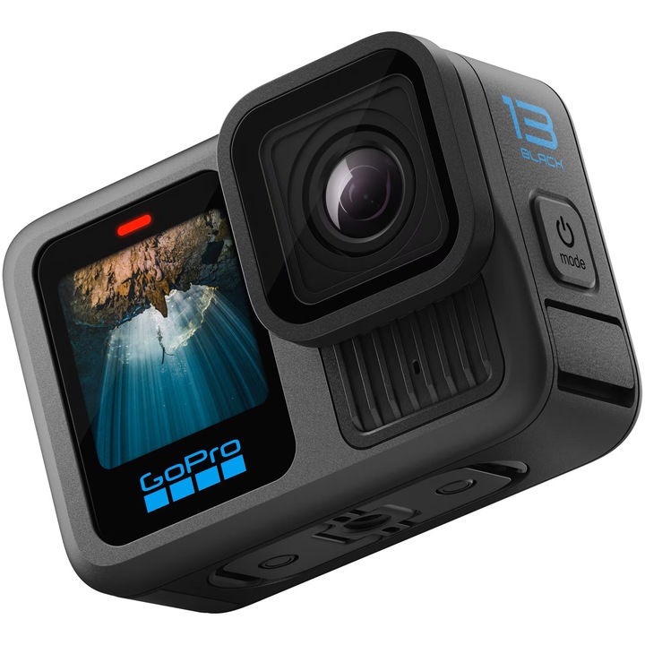 Camera video sport GoPro Hero13 cu 256GB, 5.3K, Wi-Fi, Black