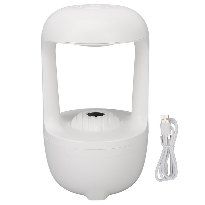 Longziming asztali párásító, lebegő, színes LED fénnyel, hűvös köddel, 1L