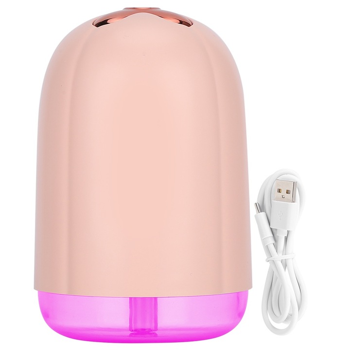 Autós párásító, Longziming, 500ml űrtartalom, többszínű, USB, csendes