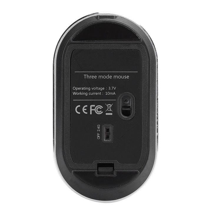 Vezeték nélküli gamer egér, longziming, fekete, Bluetooth 3.0/5.0 technológia, 1600 dpi felbontás