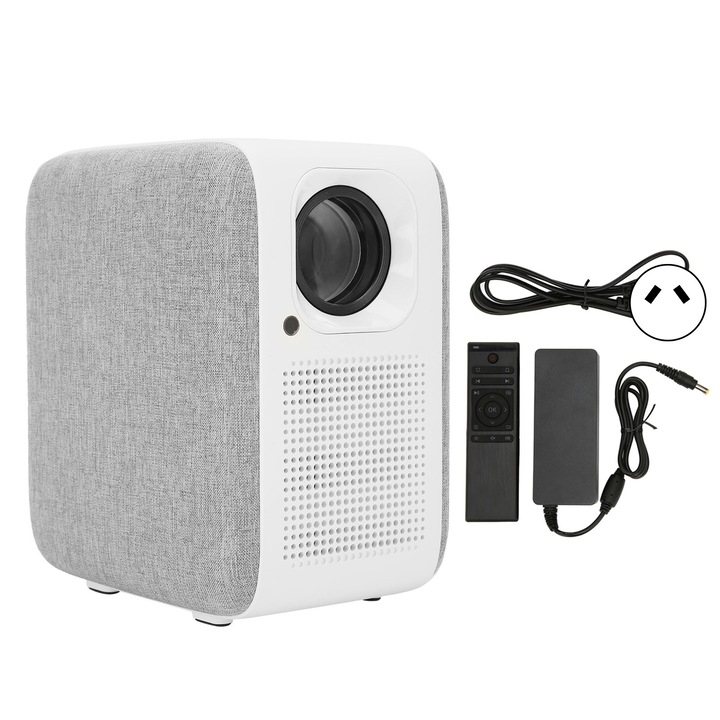 1080p videoprojektor, Longziming, 200LM, automatikus trapézkorrekció, 300 hüvelyk, Android 9.0 rendszerhez