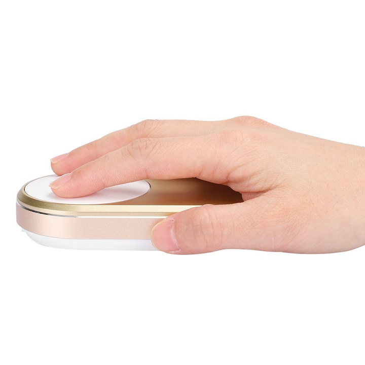 Vezeték nélküli gamer egér, longziming, 3 üzemmód, újratölthető, arany, kis méret