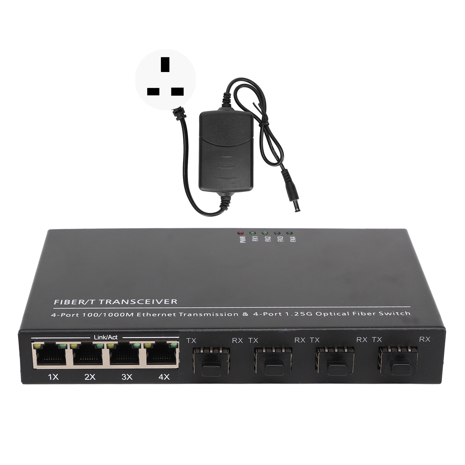 Switch Gigabit Ethernet, longziming, 8 porturi, metal, 10/100