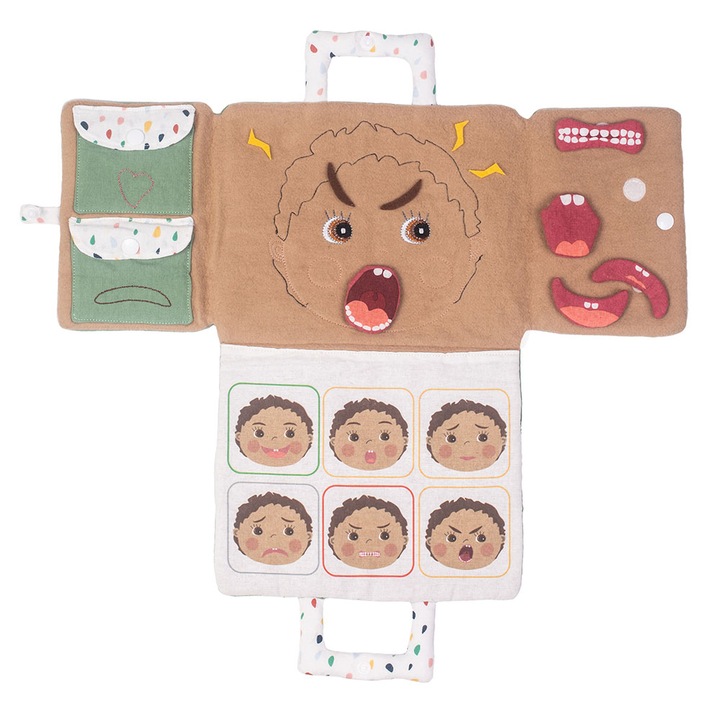 Комплект аксесоари за кукли Rubens Barn - учене на емоции, многоцветни