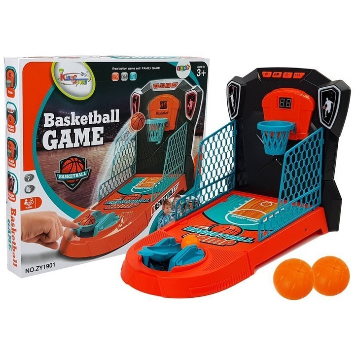 Интерактивна детска играчка LEAN TOYS, мини баскетбол, звукови ефекти, 40х25х30см, комплект за 1-2 човека