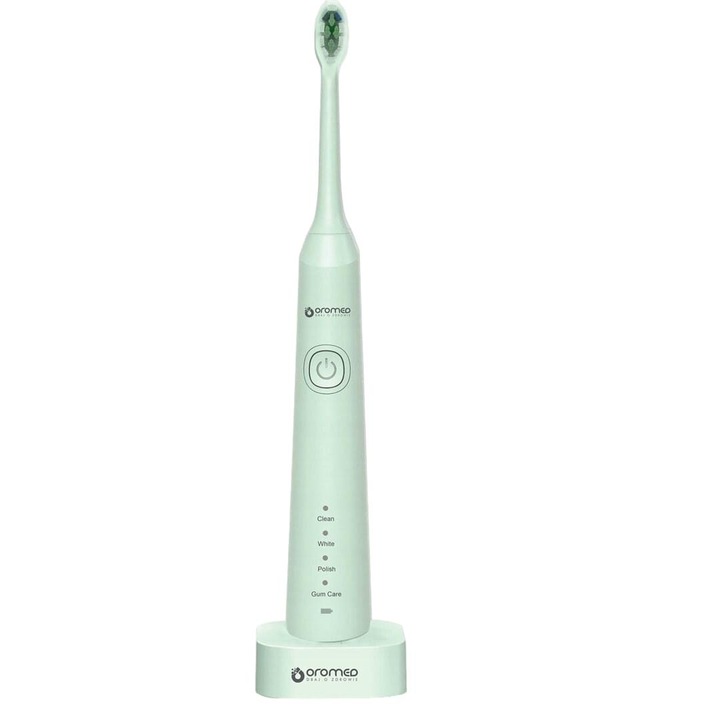 Periuta de dinti OROMED, sonica, 4 moduri, IPX7, verde