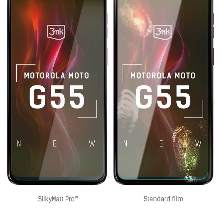 Защитно фолио за Motorola Moto G55 5G, Закалено стъкло, Прозрачен