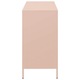 Dulap vidaXL, roz, 101,5x39x73,5 cm, otel laminat la rece, 23.67 kg
