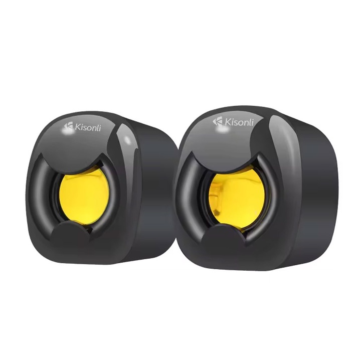 Тонколони Kisonli A-202, AUX, 2x3W, Черен