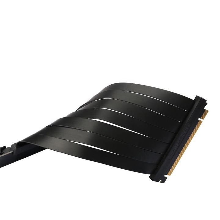 Кабел за графична карта, Phanteks PH-CBRS_PR22, PCI-E x16 M - PCI-E x16 F, 0.22m, черен