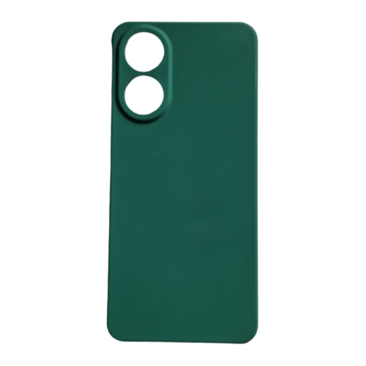 Husa TPU Soft Catifea compatibila cu Oppo A78 4G, Verde inchis