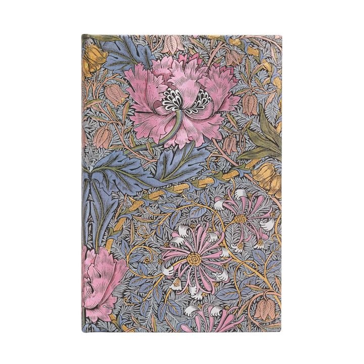 Agenda Paperblanks William Morris, mini, linii largi, coperta rigida, 88 de coli