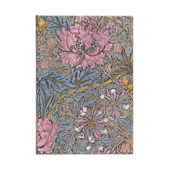 Agenda Paperblanks William Morris, Midi, linii largi, coperta rigida, 72 de coli