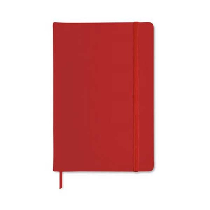 Agenda Sofia, A5, cu elastic, randuri late, 80 coli, rosu