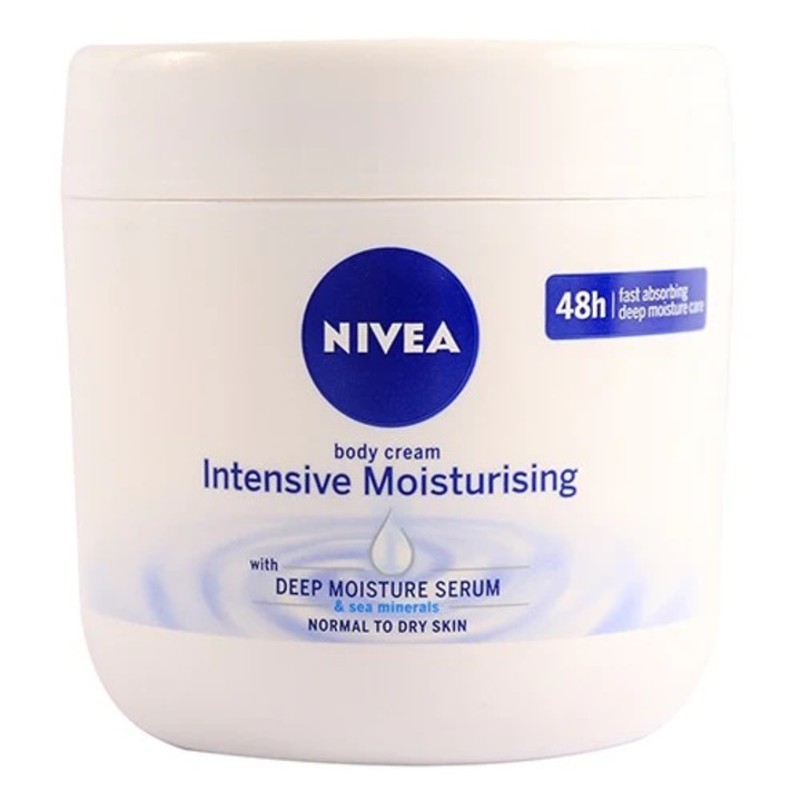 Crema de corp hidratanta Nivea Intensive Moisturising, cu minerale marine, 400 ml