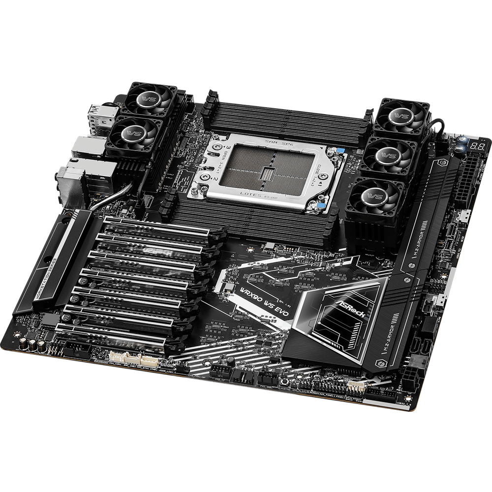 Placa de baza ASRock WRX90 WS EVO, Socket sTR5, EEB Form Factor, 8xDDR5 ...