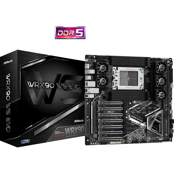 Дънна платка ASRock WS WRX90 WS EVO, Socket sTR5