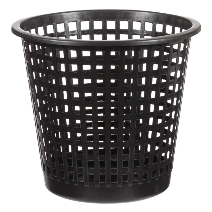 Cos de Gunoi, Model Ø30x27.5cm, Capacitate 11.8L, Plastic, Culoare Negru