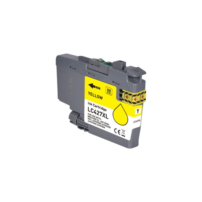 LCL LC-427XL Tintenpatrone Hochpigmentiert – Kompatibel Mit Brother Druckern (2er-Pack, Schwarz, Ca. 6000 Seiten)