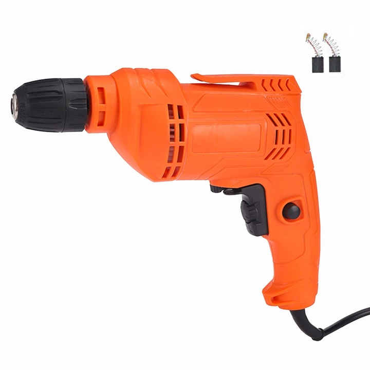 Elektromos kalapács, Autocise, változtatható sebesség, 580W, 0-2500r/perc, maximális átmérő 10mm, narancs