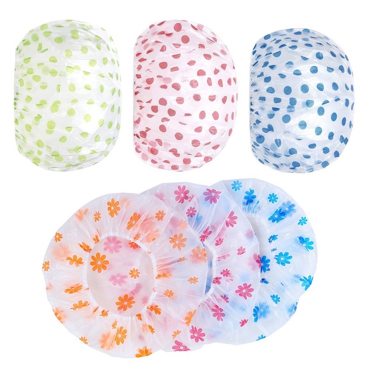 6 db-os zuhanysapka készlet, Basesailor, EVA, 28cm, többszínű, univerzális méret
