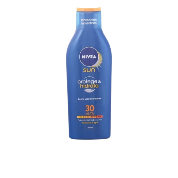 Testápoló tej fényvédővel SPF30, Nivea Sun Protect & Moisturize, 200 ml