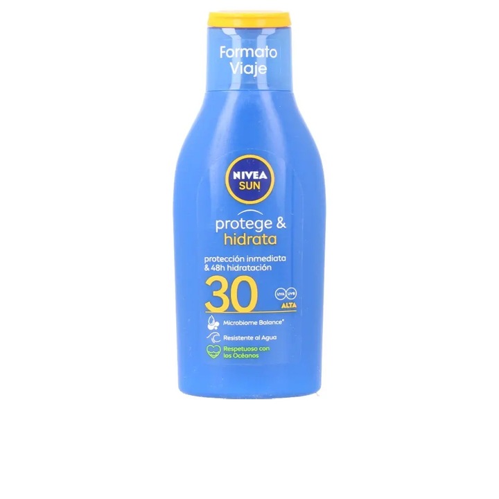 Lapte de corp cu protectie solara SPF30, Nivea Sun Protege & Hidrata, 100 ml