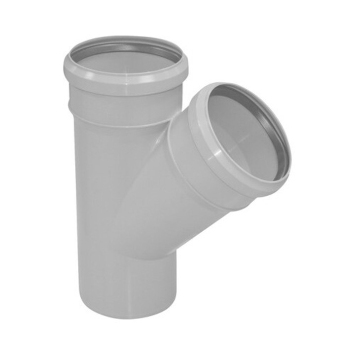 Ramificatie VALROM din polipropilena Ø 40/40 mm 45°