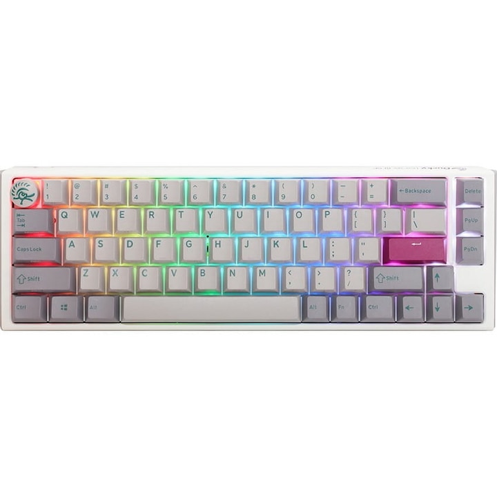 Механична клавиатура Ducky One 3 SF, USB, RGB, сива, 335x110x40mm, QWERTZ