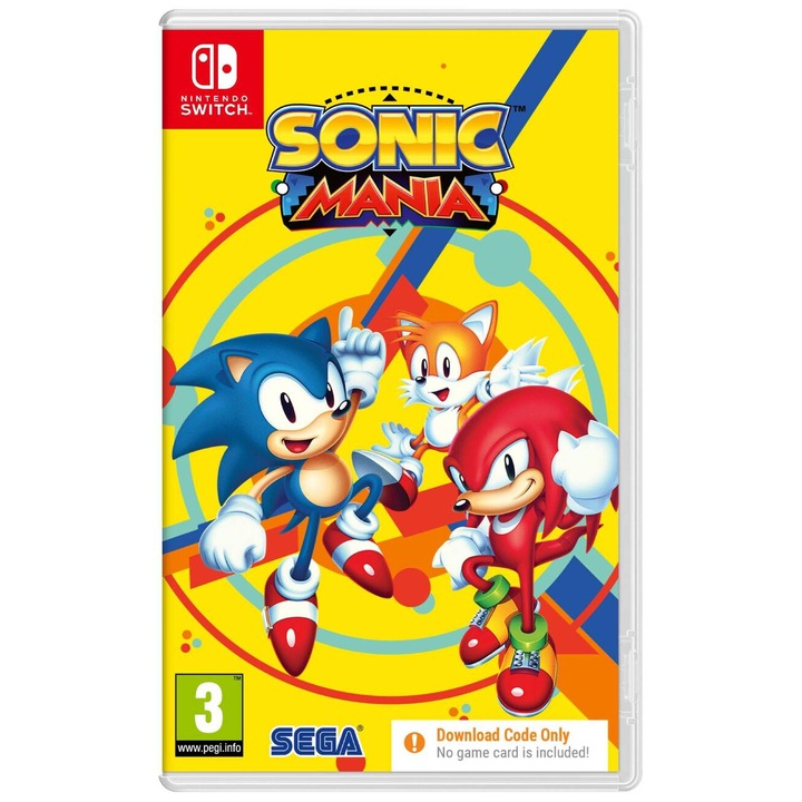 Joc Sonic Mania Plus Code In Box Pentru Nintendo Switch