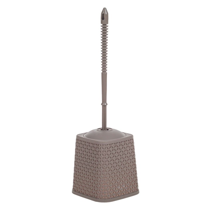 WC kefe Plastic Diamond, 40 cm, Taupe színű