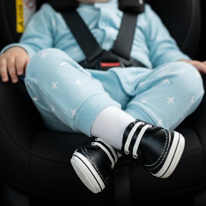 Botosei casual bebe, pentru primii pasi, 43064-H44, negru, 13 EU