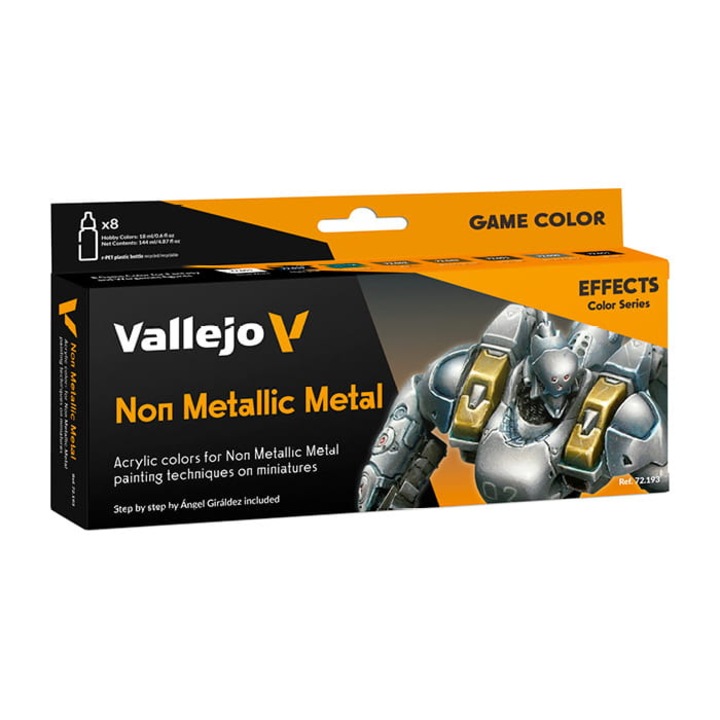 Комплект бои 72.193 Non Metallic Metal, Vallejo, 8x18ml