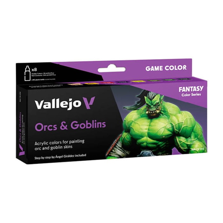 Комплект бои 72.192 Orcs & Goblins, Vallejo, 8x18ml