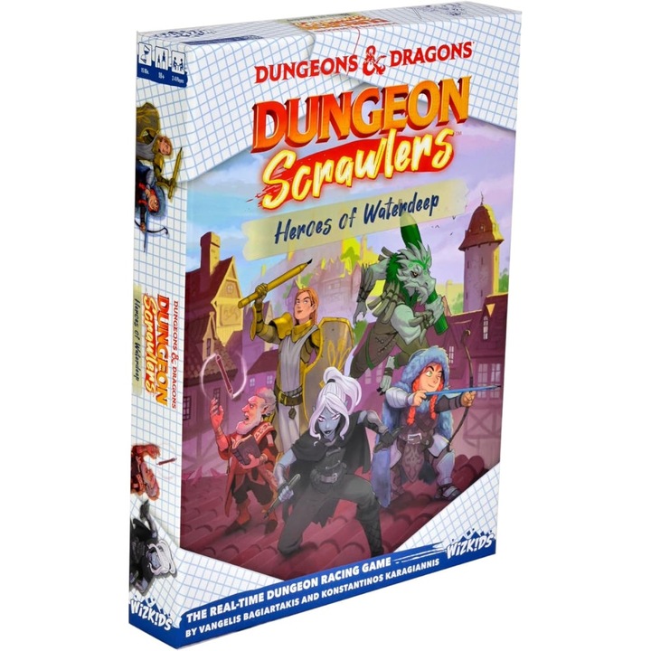 Настолна Игра Dungeons & Dragons, Dungeon Crawlers, Heroes of Waterdeep, Английски, Многоцветен