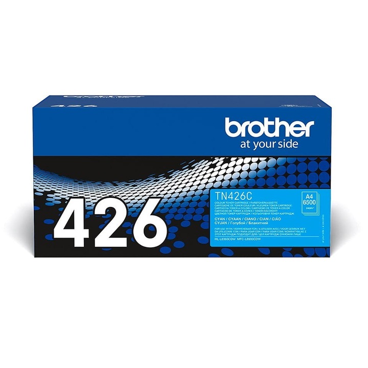 Toner laser Brother TN-426C, original, 6500 pagini, Cyan