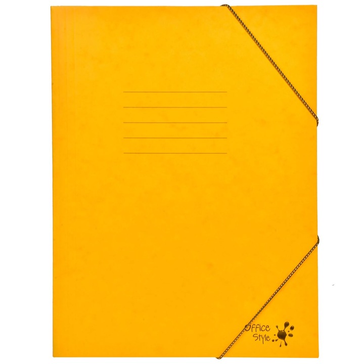 Mapa din hartie galbena cu elastic 25.5x34.5cm