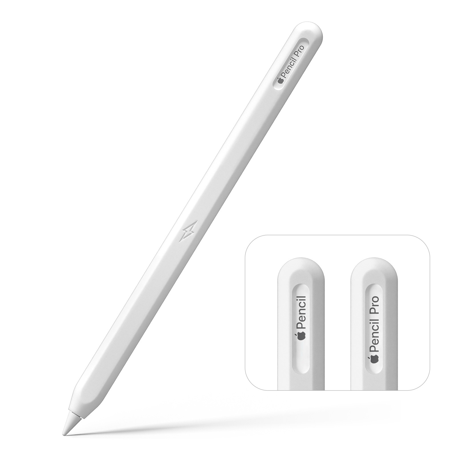 Szilikon tolltartó, kompatibilis az Apple Pencil Pro/Apple Pencil  generációs Apple Pen tartozék tokkal (fehér)