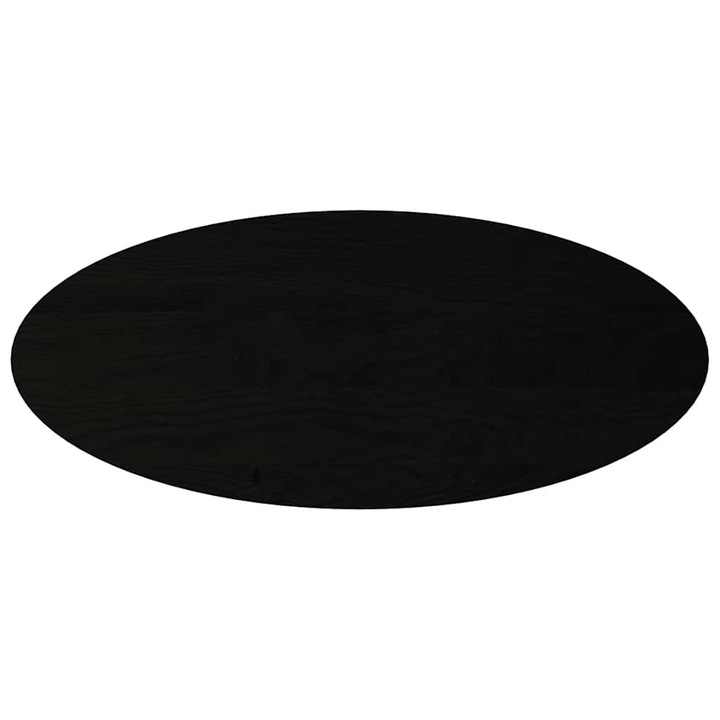 Blat de masa vidaXL, maro inchis, 140x60x2 cm, lemn masiv de stejar oval, 10.25 kg