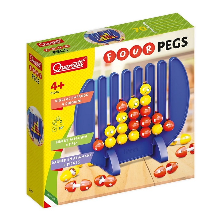Стратегическа игра Quercetti Four Pegs