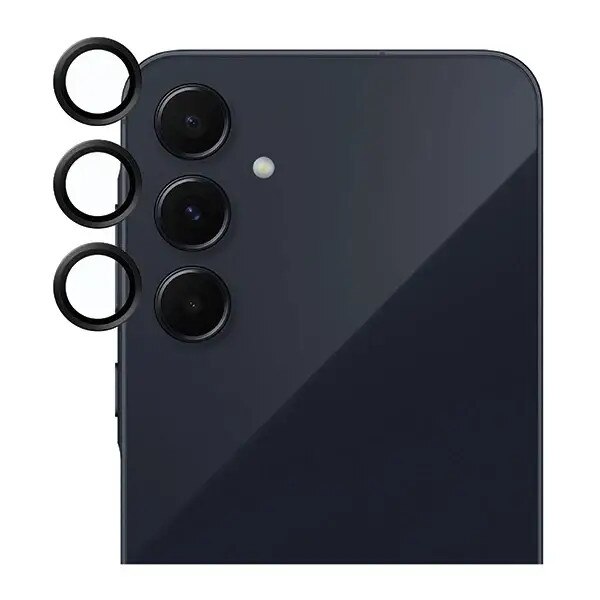 Folie sticla camera foto SAFE by PanzerGlass Hoops compatibila cu Samsung Galaxy A55 5G, Negru