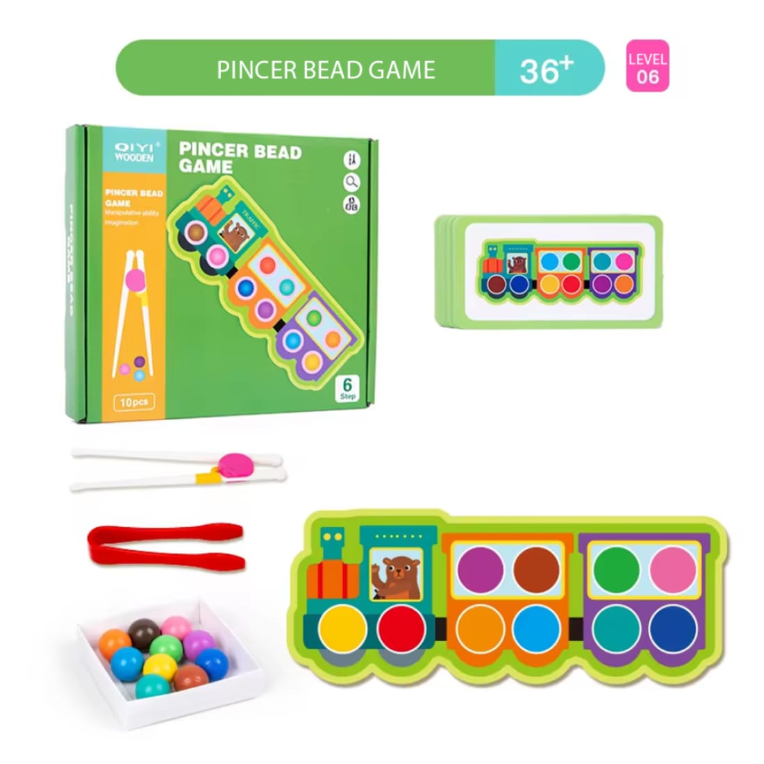 Jeujura Tangram Spiel Aus Bambus - Pädagogisches Holz-Puzzle, Empfohlen Ab 5 Jahren, Made In France