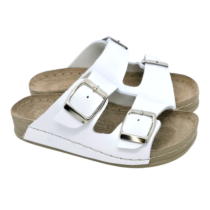 Papuci Doss 293 alb fetite, Alb