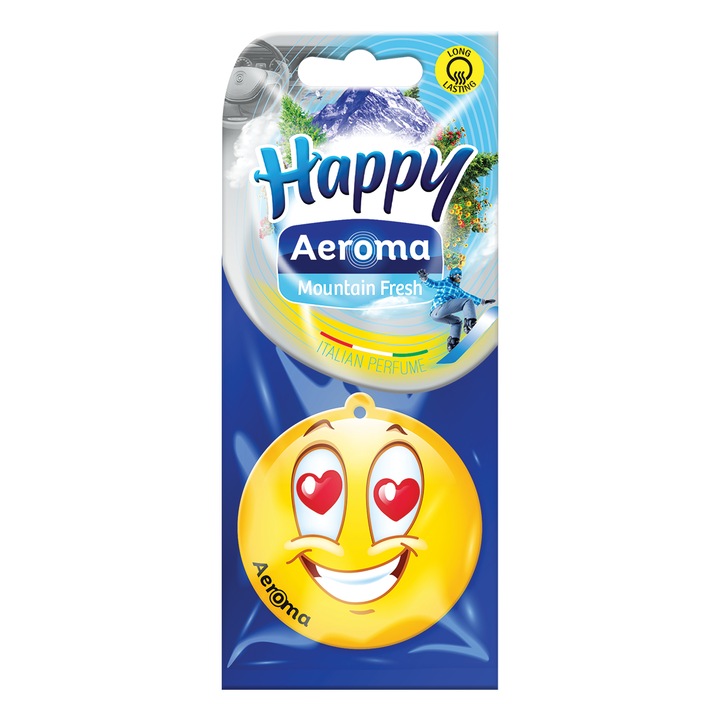 Odorizant auto carton, Aeroma Happy, Mountain fresh