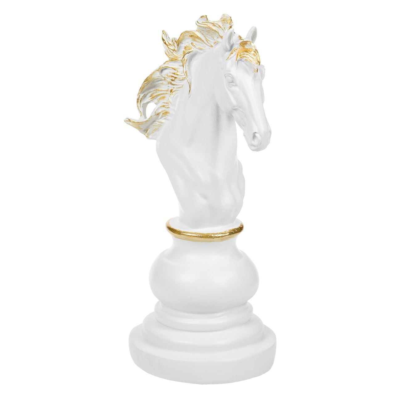 Decor Sah Model Cal Alb Cu Detalii Aurii 10x25 5cm EMAG ro decor-sah-model-cal-alb-cu-detalii-aurii-10x25-5cm-emag-ro
