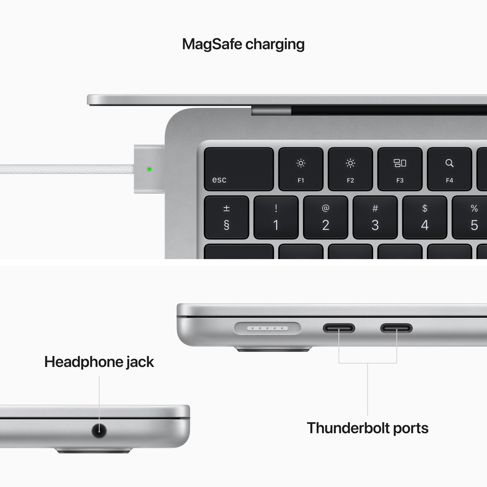 Laptop Apple MacBook Air 13-inch, cu procesor Apple M2, 8 nuclee