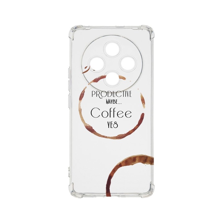 BestCase Anti Shock 1.5MM telefontok, kompatibilis modell Xiaomi Redmi 14C, Coffee, Air Cushion Technology, AS 33