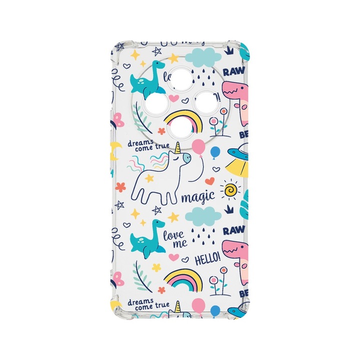 BestCase Anti Shock 1.5MM telefontok, kompatibilis modell Xiaomi Redmi 14C, Unicorn - Dreams Comes True, Air Cushion Technology, AS 759
