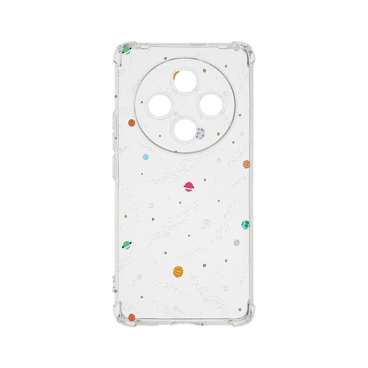 BestCase Anti Shock 1.5MM telefontok, kompatibilis modell Xiaomi Redmi 14C, Universe, Planets, Air Cushion Technology, AS 470