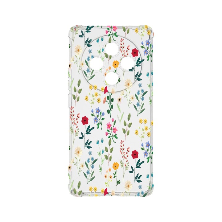 BestCase Anti Shock 1.5MM telefontok, kompatibilis modell Xiaomi Redmi 14C, Spring Flowers, Air Cushion Technology, AS 635